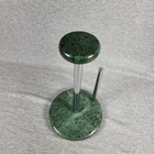 Vintage Green Marble Chrome Paper Towel Holder Mid Century Modern Kitchen Decor