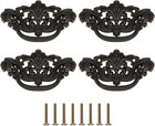 3 Inch C-c Vintage Drawer Pulls     4pcs 3   Dark Antique Bronze Cabinet Handle   