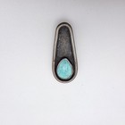 Antique Native American Turquoise 925 Sterling Silver Pendant Navajo Free  hip  