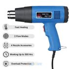 1500w Heat Gun Hot Air Wind Blower Dual Temperature 4 Nozzles Power Heater Tools