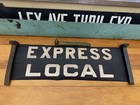 Ny Nyc Subway Roll Sign Small Font Express Local Brooklyn Manhattan Bmt Standard
