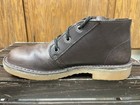 Jim Green Vellie Chukka Brown Leather Work Lace-up Boots Gum Rubber Sole Men   s 8