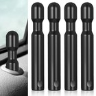 4 Pcs Car Door Lock Knobs Auto Inner Door Lock Pull Pin Cap Black Doors Knob 