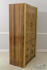58969  Mastercraft Mid Century Modern Walnut   Brass Armoire
