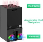 Rgb Dual Cooling Fan Vertical Stand Cooler Accessories For Xbox Series X Console