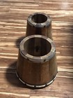 Bongos Drum Set Old 50   s 60   s Bongos Drums Leather Rawhide Wood Made In Mexico