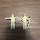 Marx 1950   s 60mm Farmer And Scarecrownfornmarxville Playset  Rare Tan Color