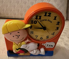 1974 Janex Charlie Brown And Snoopy Alam Clock W video Beautiful Working 