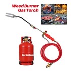 Portable Propane Torch Weed Burner Ice Snow Melter Outdoor Flame Thrower W  Hose