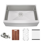 33 Inch Farmhouse Apron Front 16 Gauge Stainless Steel Kitchen Sink