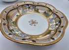 Antique Nippon Hand Painted 3-piece Nut Bowl Set - Floral Gold Gilt 5 -an12006