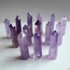 1pc Natural Purple Amethyst Quartz Crystal Point Wand Healing Rock Stone Obelisk