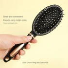 Round Boar Bristle Hair Brush Soft Styling Comb For Women Portable Salon Tool