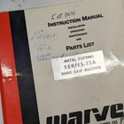 Marvel Instruction Manual Operation Parts List Book Catalog 13a Band Saw