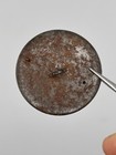 Antique Victorian Brass Picture Button Floral Design 25mm 1    Vintage Collectible