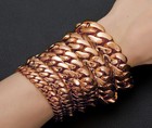 8-22mm  Stainless Steel Rose Gold Miami Hip Hop Cuban Chain Necklace Bracelet