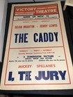 Vintage 1953 Victory Theatre Poster The Caddy W  Dean Martin   Jerry Lewis Nice 