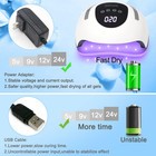 Led Nail Lamp 220w For Gel Nails Fast Curing Dryer With 57pcs Lamp Beads 4 Timer