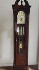 Ridgeway Mechanical Chain-driven Grandfather Clock Westminster Chime Wood Glass