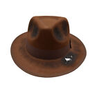 Size Large Freddy Burned Tattered Brown Fedora Hat Nightmare Costume Accessory