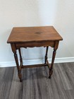 19th Century Mission Style   Early American Oak Side Table  circa 1890   1920 