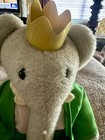 Vintage Eden Toys Babar The Elephant King Crown Plush Animal 1977 16   