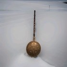Antique Brass   Copper Bed Warmer _ Star Theme _ Twisted Wood Handle  decor