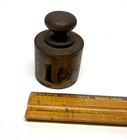 Vintage Antique Brass 1 Lb Scale Weight 1 Pound Balance Apothecary Knob