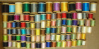 Lot 100 Vintage Wooden Thread Spools All With Thread Coats   Clark s J p  Brands