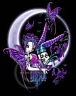 Myka Jelina Art Signed Paige Crescent Moon Fairy Art Print Gothic Rainbow Tattoo