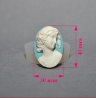 Lady Silicone Mold Cameo Resin Polymer Clay Sugarcraft Mold