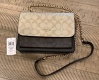 Coach Klare Crossbody Bag In Signature Canvas Khaki brown Cd866 Nwt