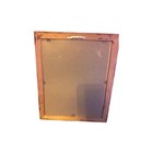 Vintage Crewel Embroidered Framed Art Rooster Floral Folk Art Home Decor