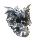  Skull Silver Dragon Figurine Statue Skeleton Halloween
