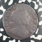 1730 Great Britain 1 2 Penny Half Penny Lot f8707 Obverse Scratch