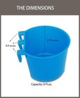 Pack Of 20 Chicken Feeder Cups For Cage Hanging Bird Waterer 8 Oz Rabbit Water