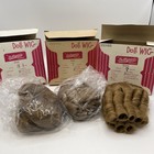 Dollspart Vintage Doll Wigs Lot Of 3 Loose Curls   Ringlets 8   7 Inch Dolls