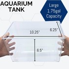 Labs - Aquarium Tank - Large 1 75 Gallon Molded Plastic Terrarium  Clear Poly   
