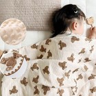 Baby Blanket Double Layer Cotton Muslin Thick Quilt Neutral 40x40inch Soft Th   