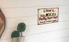 Personalized Custom Fluffy Butt Hut Chicken Coop Metal Sign 9 x12  Wall Plaque