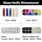 Hotfix Rhinestones Applicator With 5200 Pcs Hot Fix Crystals  Assorted Colors 
