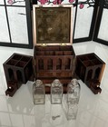 Rare Georgian Mahogany Traveling Apothecary Doctors Medical Cabinet Case C 1800 