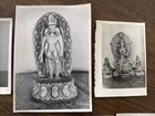 Old Mongolian Buddhist Black   White Various Photos 7 Pc