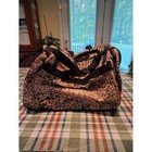 Leopard Print Weekender Duffel Bag - Brown   Black