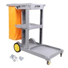 Janitorial Cart 3 Tier Large Capacity Multifunctional Commercial Cleaning Cart 