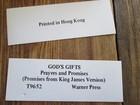 Warner Press God s Gifts Inspirational Bible Verse   Prayers Acrylic Promise Box