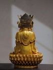12  Old Antique Tibetan Buddhism Temple Bronze 24k Gilt Shakyamuni Buddha Statue