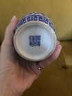 Vintage Chinese Blue And White Porcelain Floral Bud Vase 6 5 -beautiful 