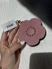 New Coach Peony Pink Tea Rose Bag Charm Nwt