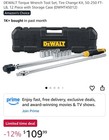 Dewalt 12-piece Torque Wrench Tool Set For Tire Change Dwmt45012